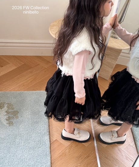 46[予約]ninibello odette fur vest