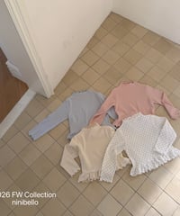 6[予約]ninibello witty frill tee(12m-2XL)
