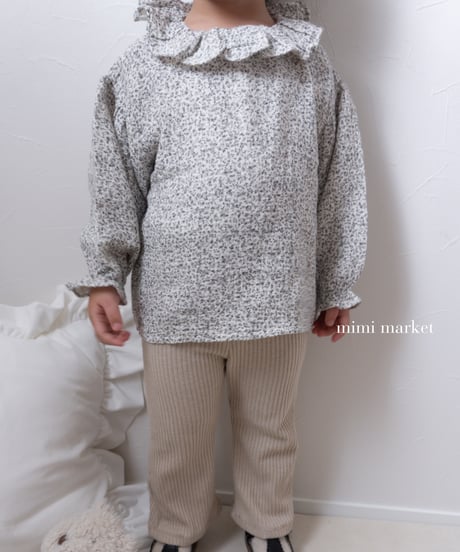 38[予約]mimi market pleated collar blanc