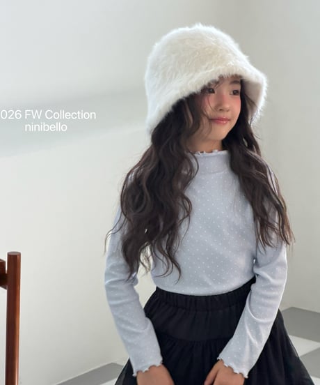 6[予約]ninibello witty frill tee(12m-2XL)