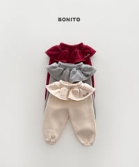 46[予約]bonito frill embroidered jogger