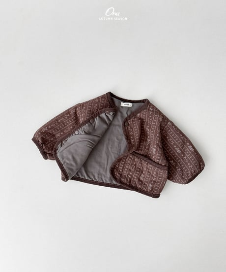 29[予約]onu picture quilted jumper
