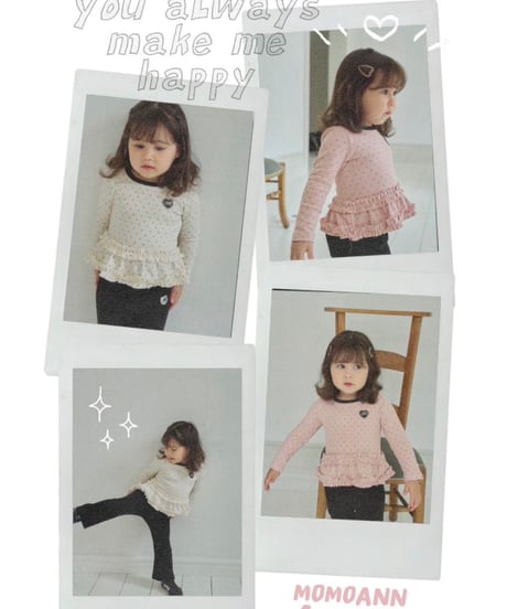 9[予約]momoann dot frill t