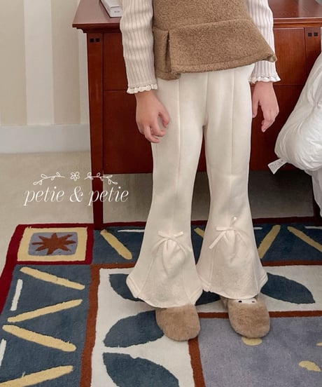 7[予約]petit&petit cozy lace flare pants