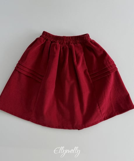 43[予約]ELLYMOLLY pompom corduroy skirt