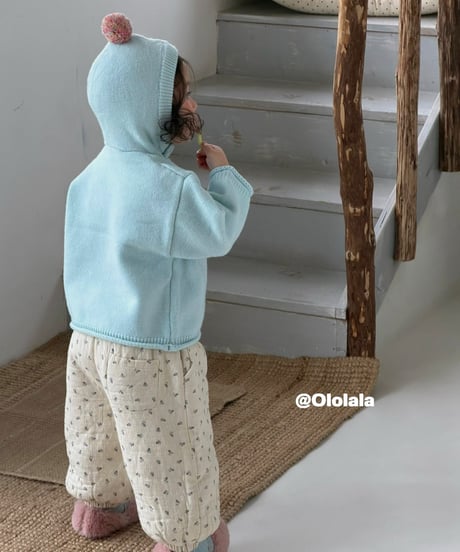 41[予約]ololala bell hood knit