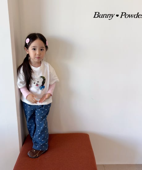 48[予約]bunny powder lovely denim pants