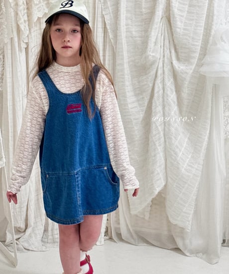 4[予約]poisson denim dress