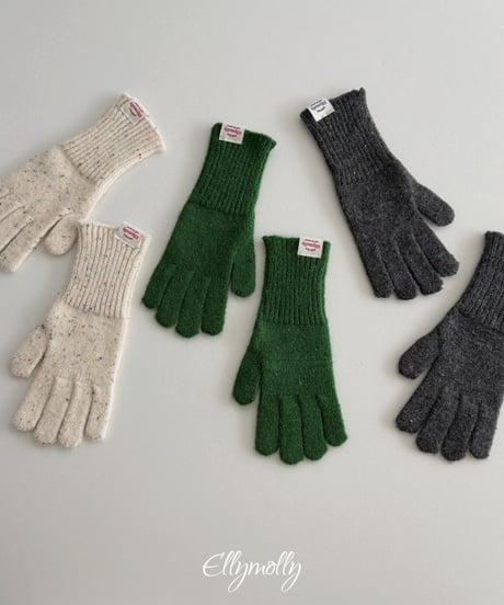 111[予約]ELLYMOLLY eline knit gloves