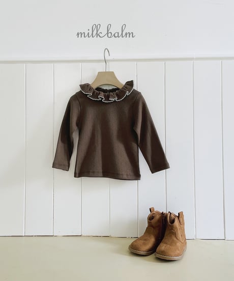 5[予約]milkbalm picot frill t