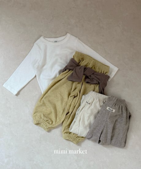 30[予約]mimi market terry jogger pants