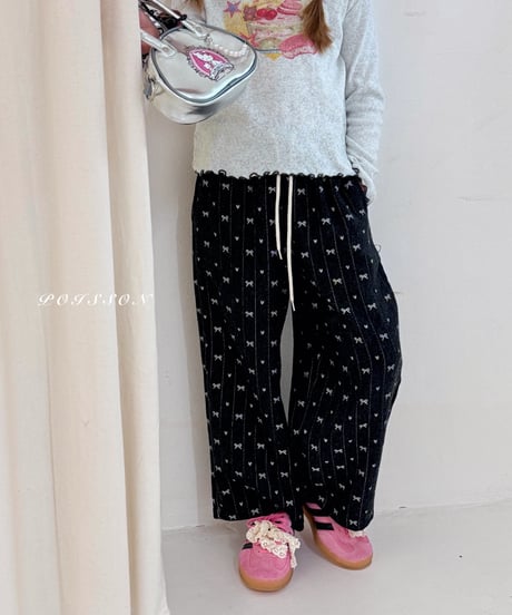23[予約]poisson ribbon pants