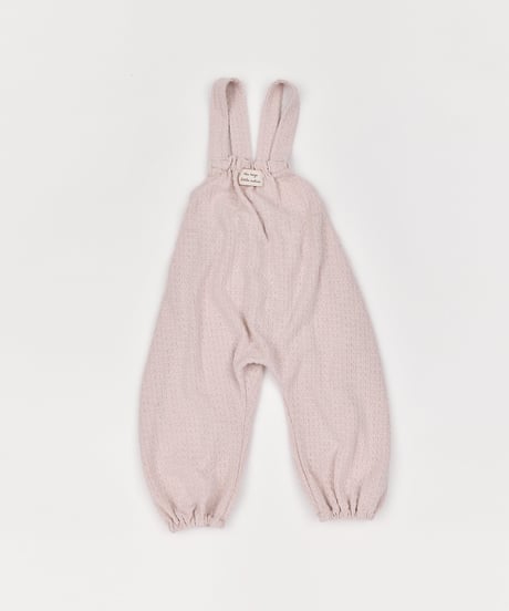19[予約]送料無料 the beige knit overalls