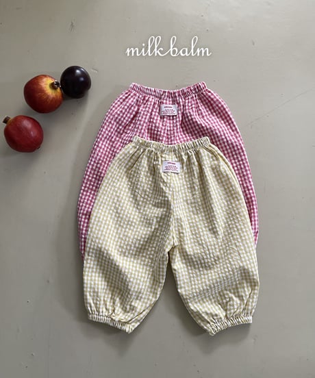 22[予約]milkbalm candy check pants