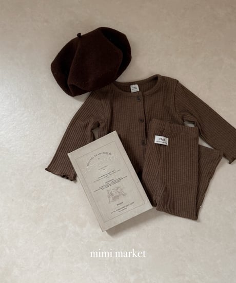 36[予約]mimi market liz rib cardigan