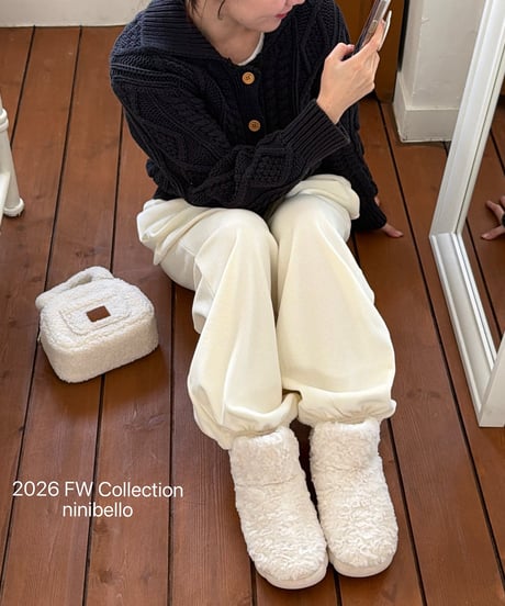 14[予約]ninibello cozy velour pants(adult)