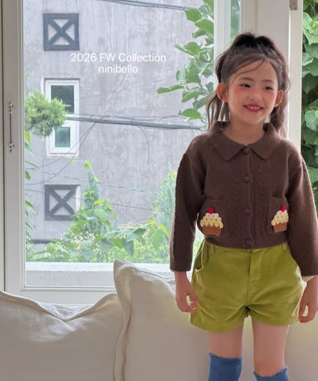 51[予約]ninibello cupcake knit cardigan