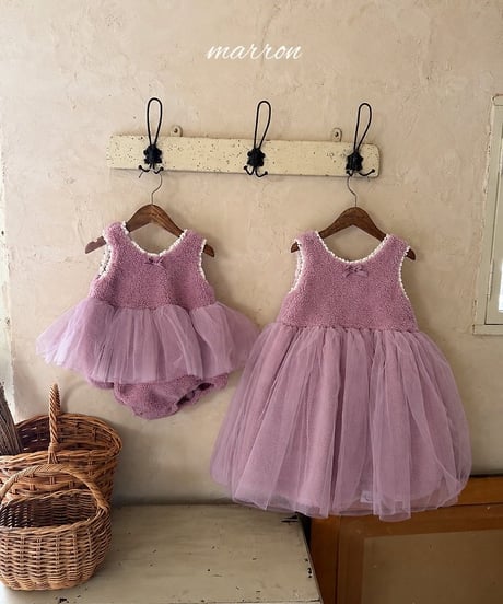 44[予約]marron mongle dress(XS-L)