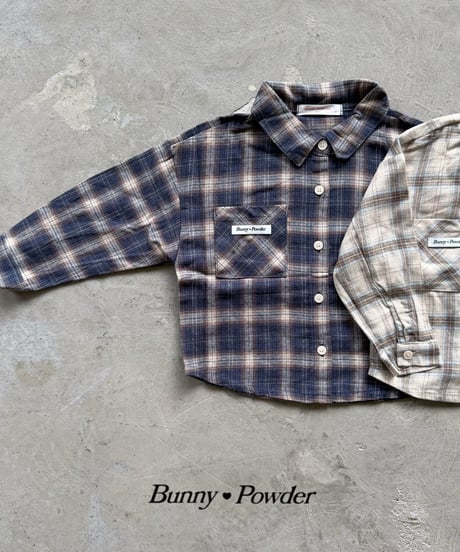 45[予約]bunny powder semi check shirt