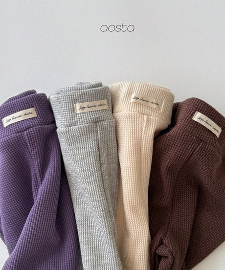 50[予約]Aosta jelly waffle pants