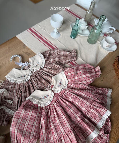 47[予約]marron chapel suit(6-18m)