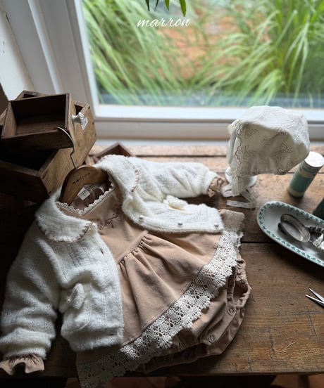 49[予約]marron bouquet suit(6-18m)
