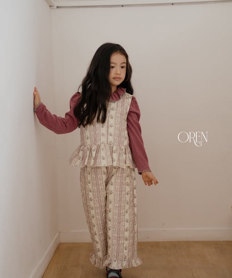 11[予約]OREN groot vest quilted padded set up