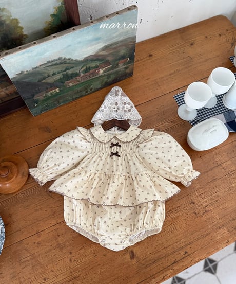 48[予約]marron shine suit(6-18m)