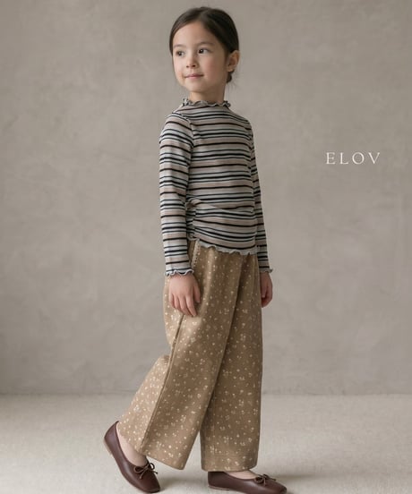 5[予約]elov&monpetitbebe risha stripe tee