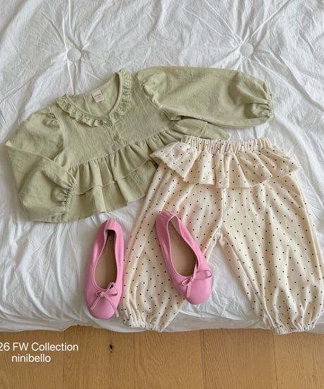 23[予約]ninibello arm terry frill bloomers