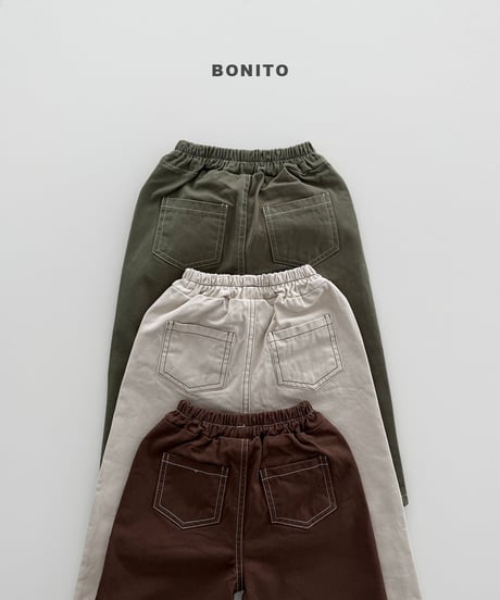 18[予約]bonito stitch cotton pants