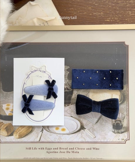 19[予約]bunnytail petit ribbon pin (2piece set)