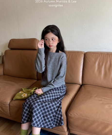 49[予約]matilda&lee check ribbon skirt