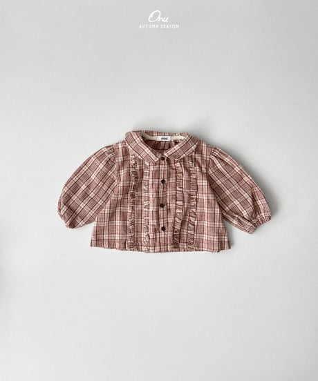 34[予約]onu petit frill blouse