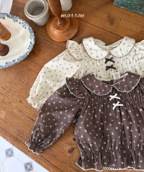 18[予約]marron shine blouse(XS-L)