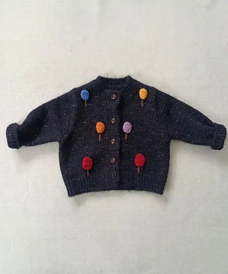 73[予約]aiai colorful balloon knit cardigan