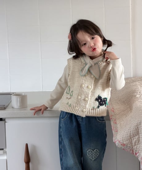 71[予約]aiai mumu heart denim pants