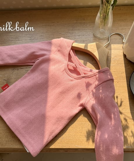 16[予約]milkbalm eyelet tee