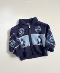 41[予約]minirobe penguin knit cardigan