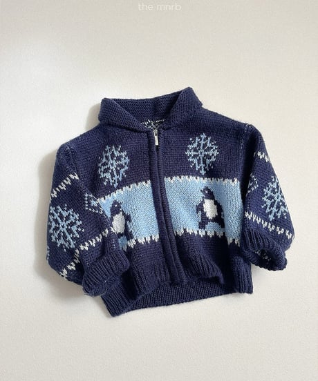 41[予約]minirobe penguin knit cardigan