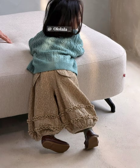 8[予約]ololala daisy embroidery knit cardigan