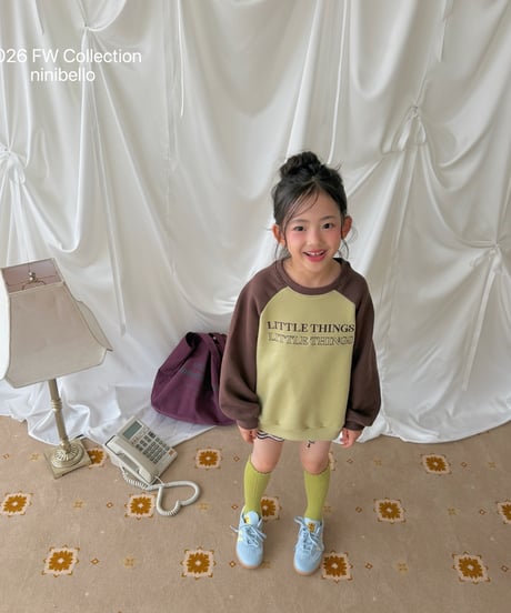 20[予約]ninibello little bear raglan mtm