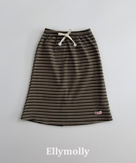 36[予約]ELLYMOLLY shadow long skirt