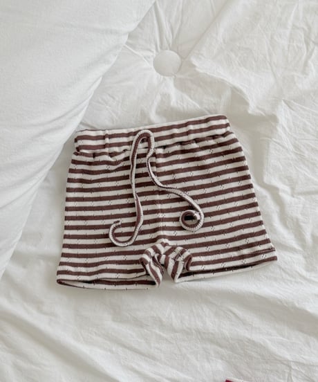 9[予約]ninibello tammy stripe shorts