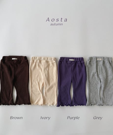 50[予約]Aosta jelly waffle pants
