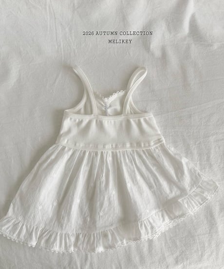 25[予約]melikey ballet frill sleeveless ops