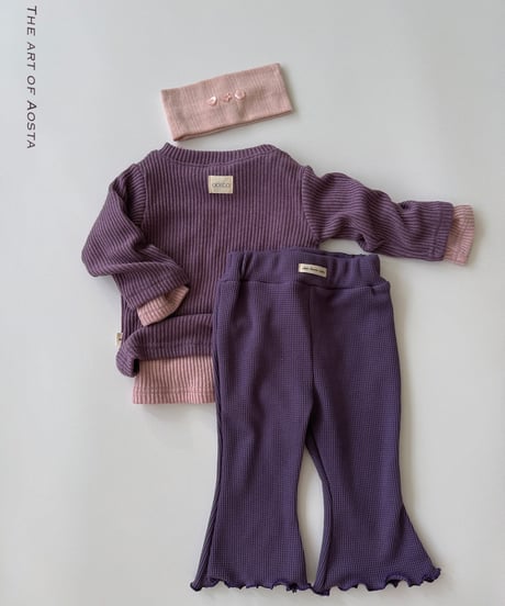 50[予約]Aosta jelly waffle pants