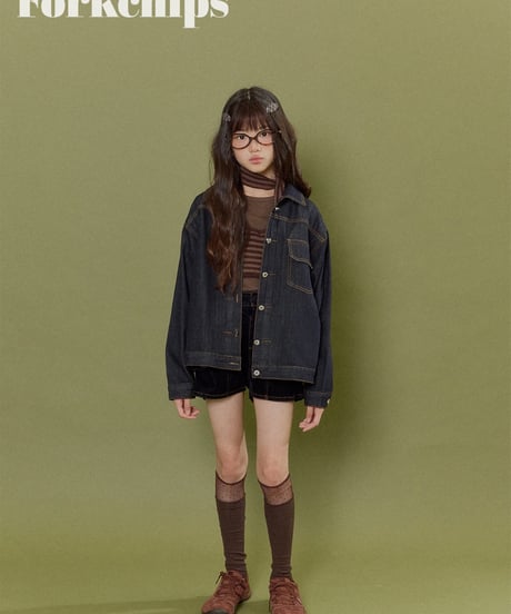 2[予約]FORKCHIPS union denim jacket
