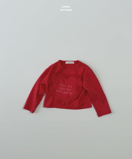 15[予約]LINDO heart fril tee