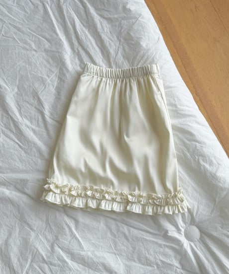 30[予約]ninibello miko satin skirt